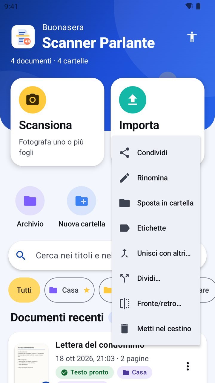 Unisci, dividi, fronte e retro